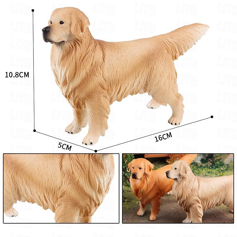 Simulated Animal Toy Dog Model Golden Retriever Bulldog Labrador Dog Home Car Decoration4