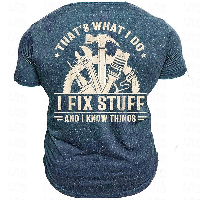 Men's Graphic Mechanical Parts T Shirt Short Sleeve T shirt 3D Print Crew Neck Shirt Casual Street Style Sports Outdoor Holiday Going out Blue Army Green Dark Blue Spring & Summer Clothing Apparel S