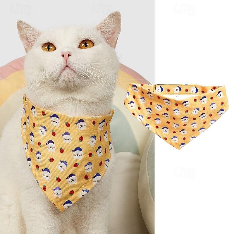 Dog Cat Bandanas Cute Casual Winter Breathable Soft Washable Comfortable Outdoor Casual Daily Dog Clothing for Bichon Frise Pomeranian Baby Pet Papillon Small3