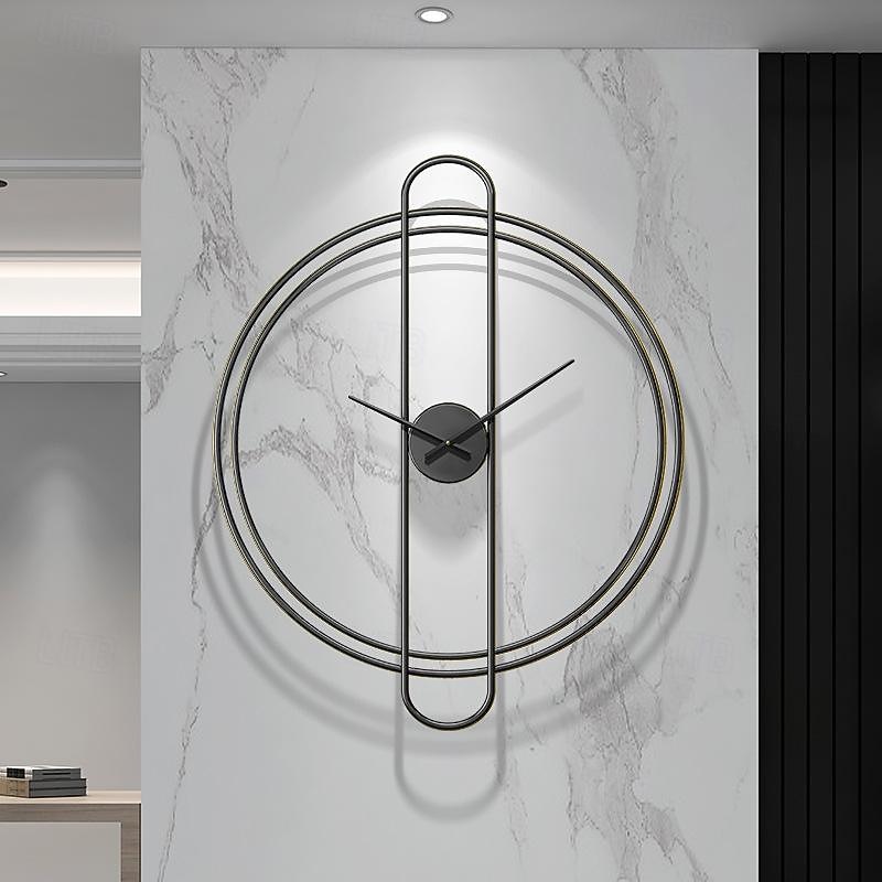 Silent Metal Decorative Modern Wall Clock for Living Room Decor 12 Inch Wall Clocks Battery Operated Non Ticking Minimalist Clock Wall Decor for Office Study Bedroom Kitchen2