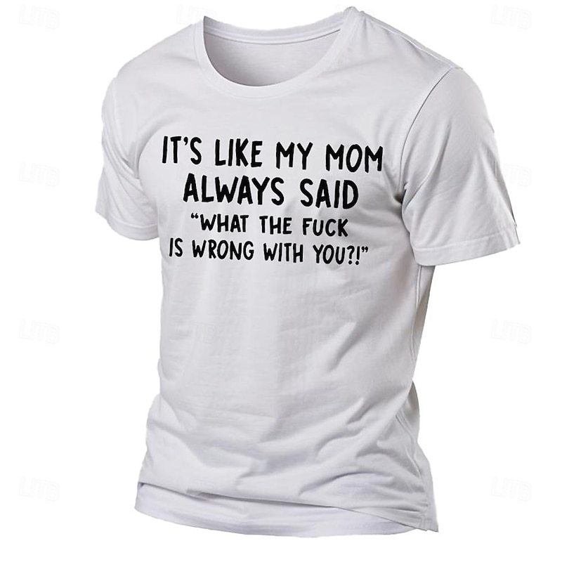 Men's Letter Graphic Prints Family T Shirt Graphic Tee Cotton Short Sleeves Graphic Shirt Black White Pink Comfortable Tee Vacation Street Fashion Designer Clothing4