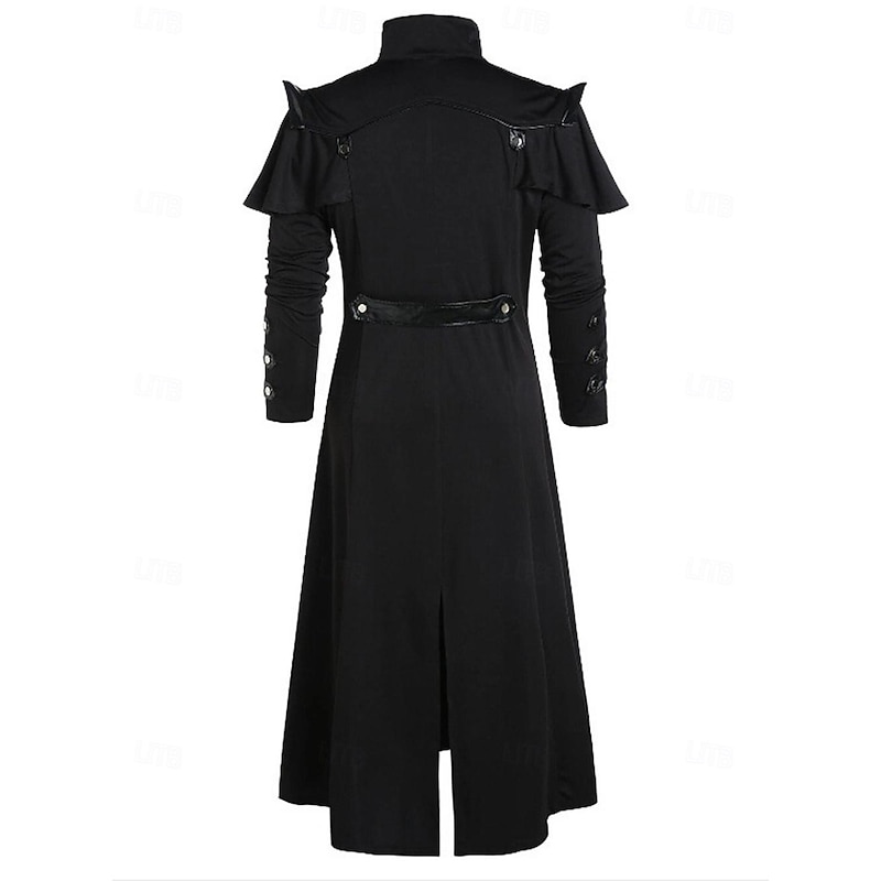 Punk & Gothic Medieval Steampunk Coat Blouse / Shirt Pants Plague Doctor Plus Size Fancy Dress Men's Carnival Masquerade Party Adults' Coat Shirt Blouse4