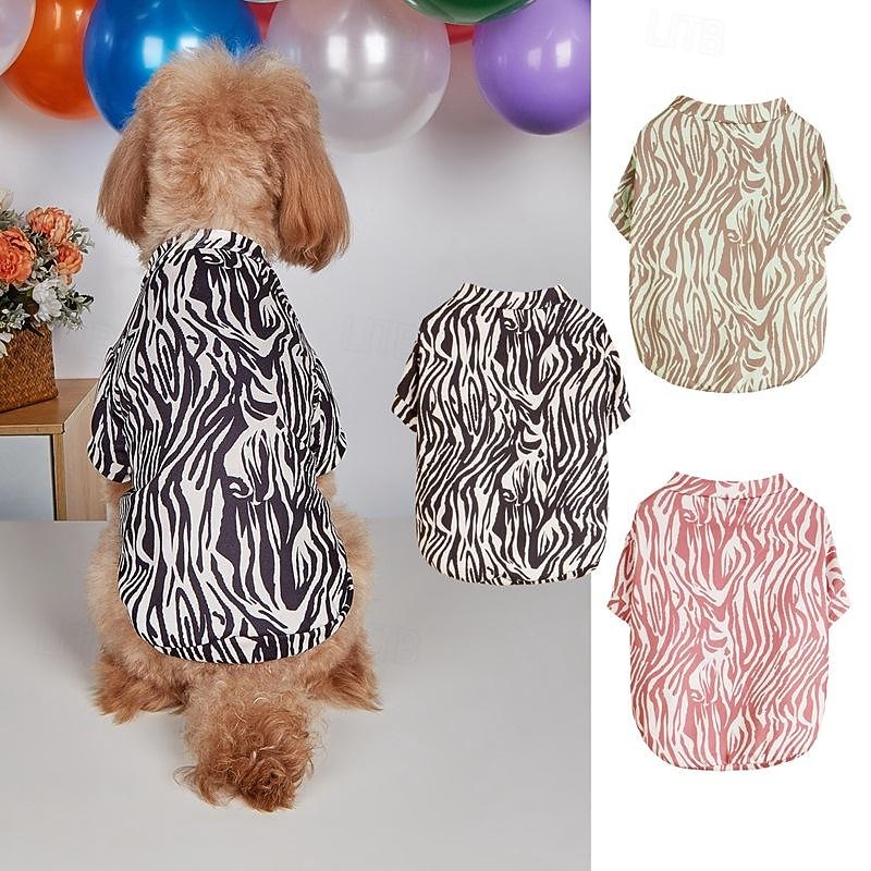 Dog Cat Shirt / T-Shirt Retro Vintage Casual Winter Breathable Soft Washable Comfortable Outdoor Casual Daily Dog Clothing for Bichon Frise Pomeranian Baby Pet Papillon Small