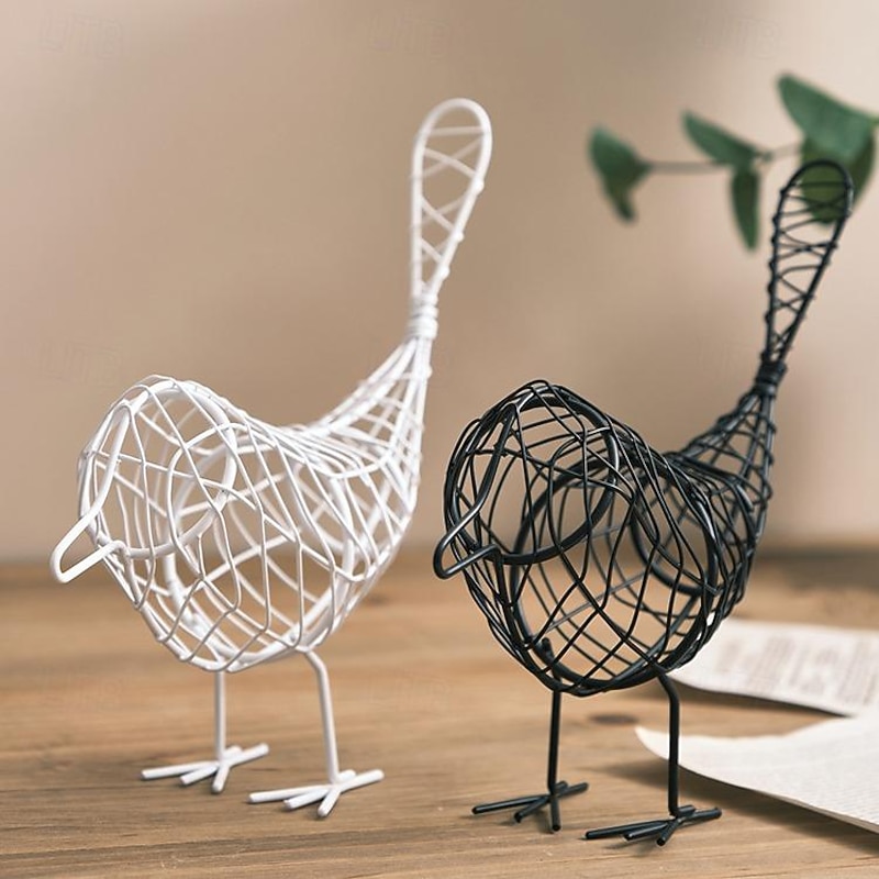Bird Ornament Wire Iron Bird Model Bird Modeling Decor Table Bird Ornament