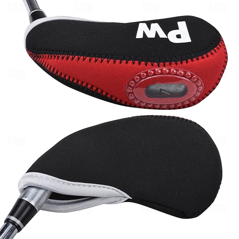 10pcs Waterproof Golf Club Head Cover Portable Wedge Iron Protective Head Cover Neoprene Golf Iron Covers Rubber with 3 Colors Option Fit Most Irons4