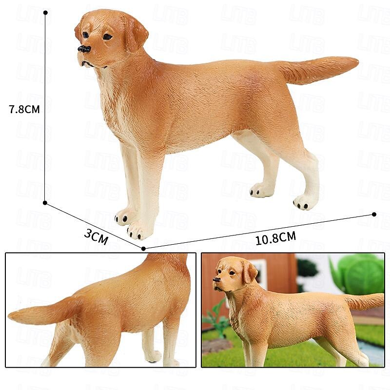 Simulated Animal Toy Dog Model Golden Retriever Bulldog Labrador Dog Home Car Decoration2