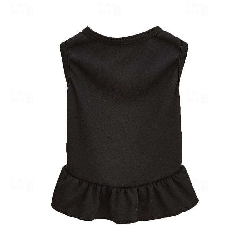 Dog Cat Dress Minimalist Casual Breathable Soft Washable Comfortable Outdoor Casual Daily Dog Clothing for Bichon Frise Pomeranian Baby Pet Papillon Small4