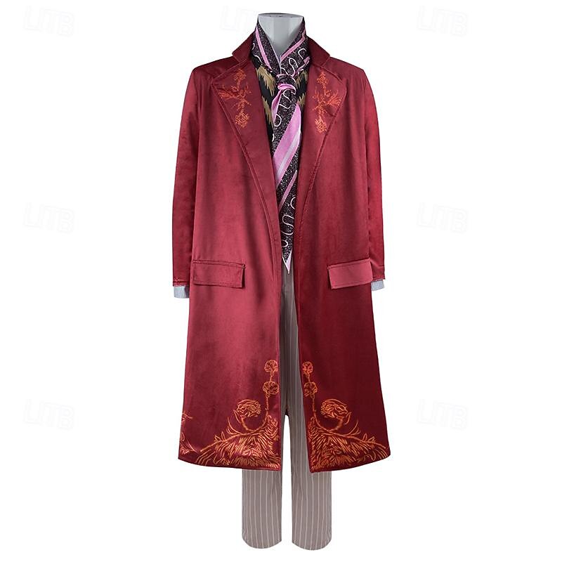 Charlie and the Chocolate Factory Wonka Willy Wonka Cosplay Costume Outfits Cosplay Movie Cosplay for Men's Boys Kid's Adults' Masquerade3