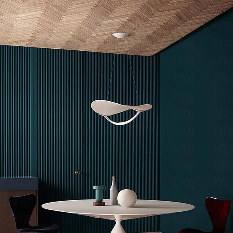 LED Pendant Light 45 cm Circle / Round Design Pendant Light Metal Geometrical Modern Nordic Style Chandeliers Modern Designer Metal italian lamp Dining Room Decor LED Lamp Bar kitchen island Hanging Lighting hall light 110-240V3