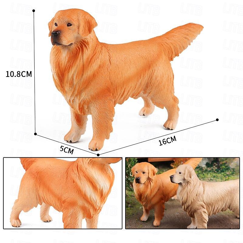 Simulated Animal Toy Dog Model Golden Retriever Bulldog Labrador Dog Home Car Decoration3