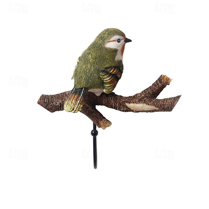 Creative Coat Hooks Wall Mounted Hook Rack Birds Hooks Coat Hanger Rack Vintage Wall Hanging Hooks Entryway Hanger for Keys Towels Coats Hats2