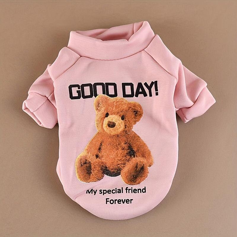 Dog Cat Sweatshirt Fashion Cute Winter Warm Soft Washable Comfortable Outdoor Sports Dog Clothing for Bichon Frise Poodle Pomeranian Baby Pet Papillon4