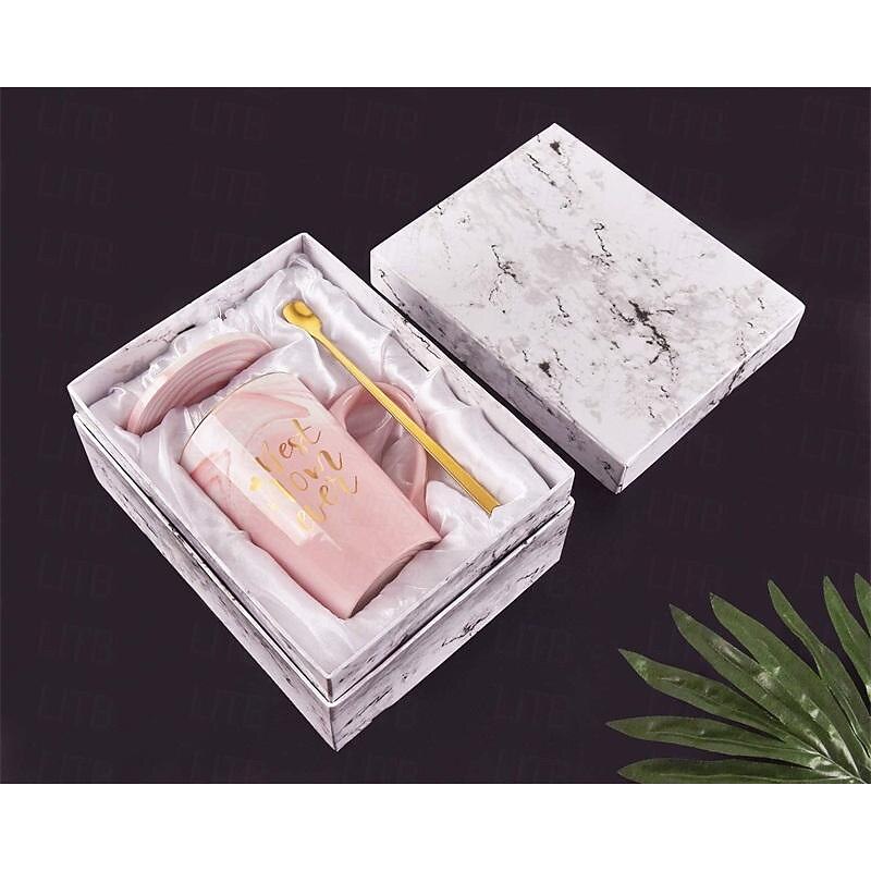 Women's Day Gifts Best Mom Ever Coffee Mug Mom Mother Gifts Novelty Gifts for Mom from Daughter Son Women Mom Gifts Printing with Gold 14Oz with Exquisite Box Packing Spoon Mother's Day4