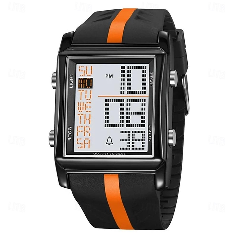 SKMEI 2207 Electronic Men's Student Alarm Clock Night Light Waterproof Electronic Outdoor Sports Watch2