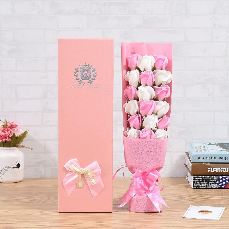 Creative Lover Teacher Gift Rose Soap Flower Gift Box Girlfriend Birthday Company Activity Gift Women's Day2