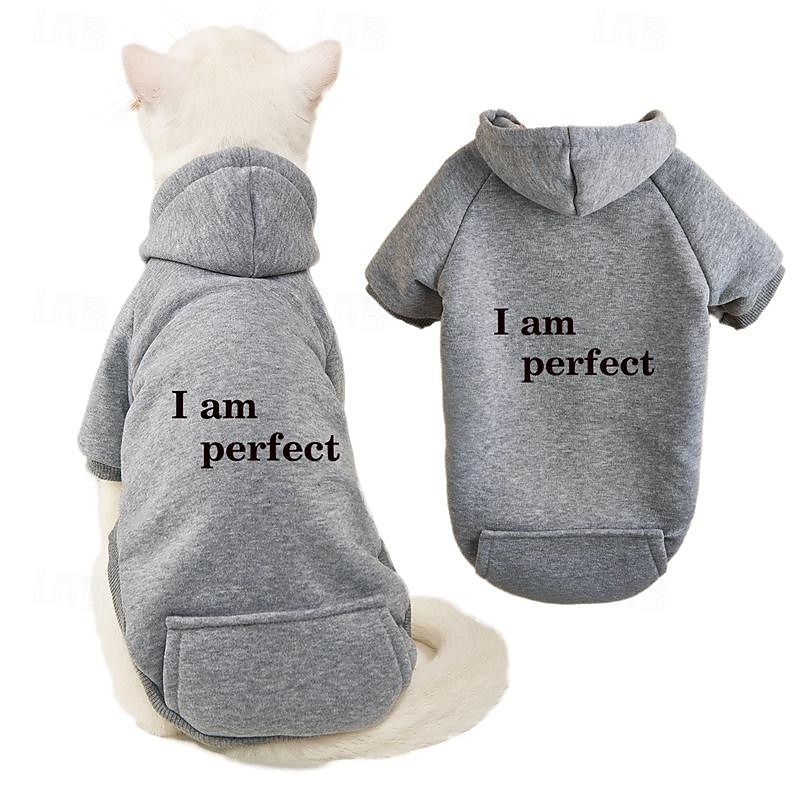 Dog Cat Hoodie Sports Casual Winter Breathable Soft Washable Comfortable Outdoor Casual Daily Dog Clothing for Bichon Frise Pomeranian Baby Pet Papillon Small3