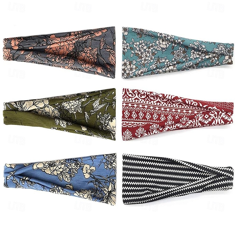 Boho Headbands For Women Fashion Wide Headband Yoga Workout Head Bands Hair Accessories Band2