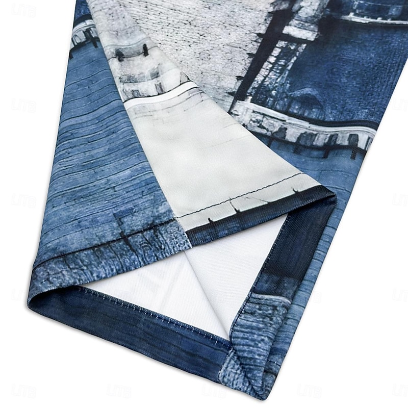 Patchwork Pattern Plaid Geometry Men's Business 3D Printed Dress Pant Trousers Classic Fit Flat Front Pant Navy Blue Mid Waist Outdoor Street Wear S TO 3XL4