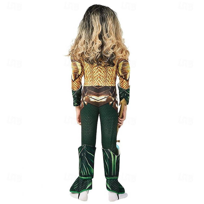 Aquaman and the Lost Kingdom Aquaman Cosplay Costume Cosplay Movie Cosplay for Boys Kid's Carnival Masquerade3