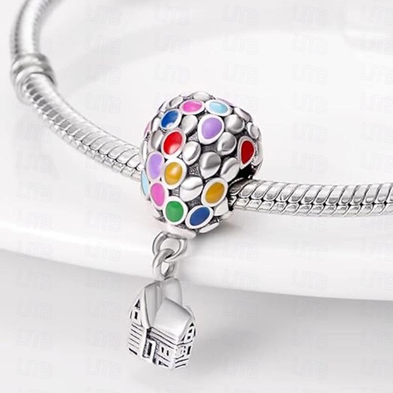 Women's Day Gifts Pandora Emperor 925 White Copper Plated Silver Rose Gold Pendant Diy Enamel Multi Color Drip Glue Hot Air Balloon Pan Family Beads Mother's Day Mother's Day Gifts for MoM3