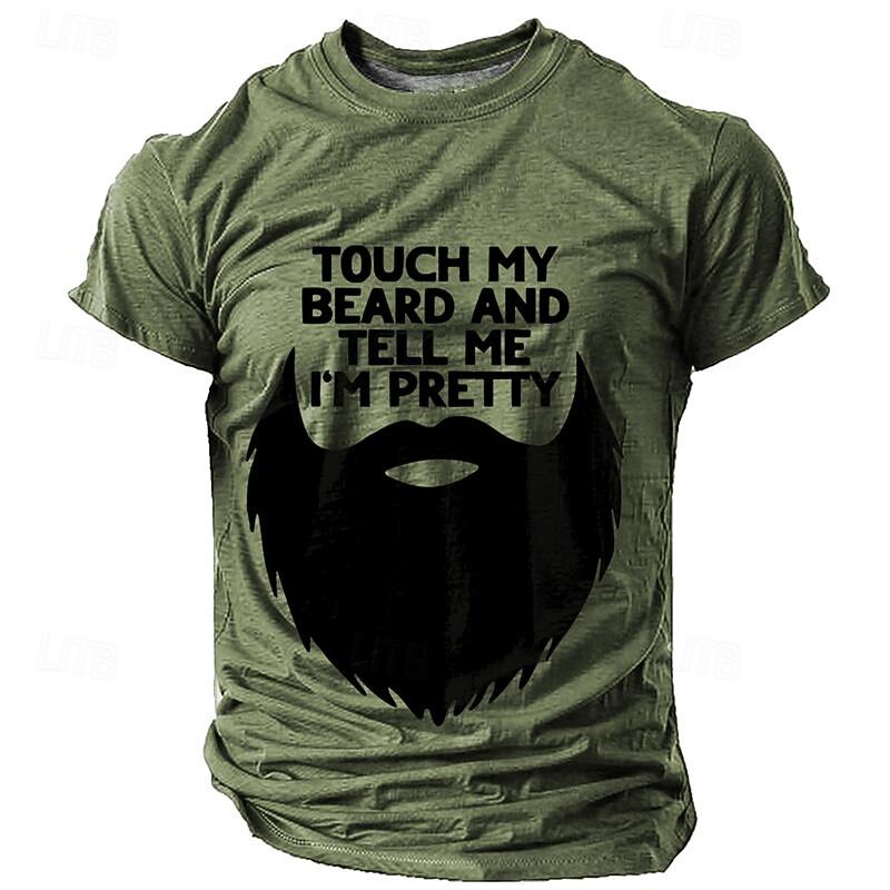 Men's Graphic T Shirt Short Sleeve T shirt 3D Print Crew Neck Shirt Retro Vintage Casual Street Style Sports Outdoor Holiday Going out Blue Brown Green Spring & Summer Clothing Apparel S M L XL 2XL3