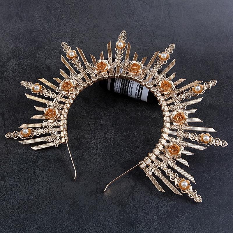 Retro Vintage Masquerade Headband Elven Fancy Dress Women's Fantasy Royal Masquerade Party / Evening Adults' Hair Band3