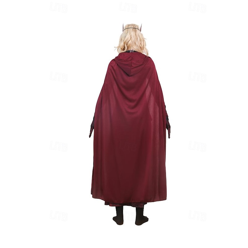 Scarlet Witch Cosplay Costume Theme Party Costume Cosplay Movie Cosplay for Women's Girls' Kid's Adults' Carnival Masquerade Bachelorette Party4