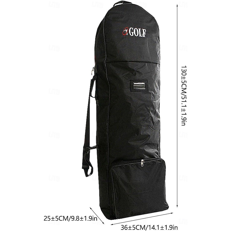 Golf Travel Bag with Wheels Heavy-Duty Golf Club Travel Cover Adjustable Strap Universal Size for Airlines Golf Aviation Bag4