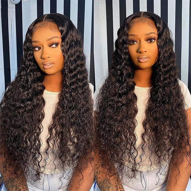 Deep Wave Wig Hd Lace Wigs Deep Curly Wig 13x4x1 T Part Wigs Brazilian Human Hair  Lace Wig Brazilian Human Hair Wigs2