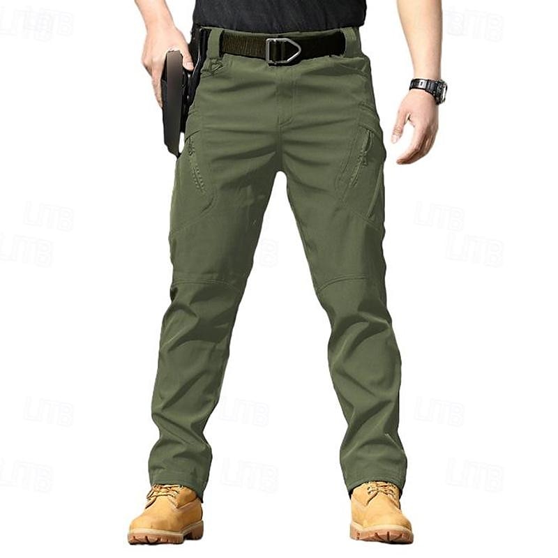 Men's Cargo Pants Cargo Trousers Trousers Tactical Pocket Classic Multiple Pockets Solid Color Comfort Outdoor Full Length Casual Daily Streetwear Stylish Black Army Green Micro-elastic3