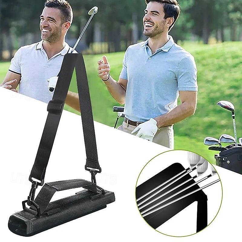Mini Lightweight Nylon Golf Club Carrier Bag Carry Driving Range Travel Bag Golf Training Case With Adjustable Shoulder Straps