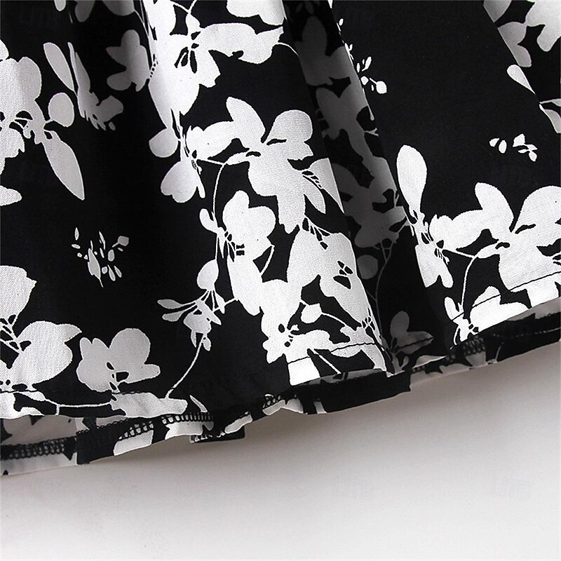 Kids Girls' Dress Graphic Sleeveless Party Casual Fashion Adorable Daily Cotton Summer Spring 4 years+ Multicolor Red Blue3