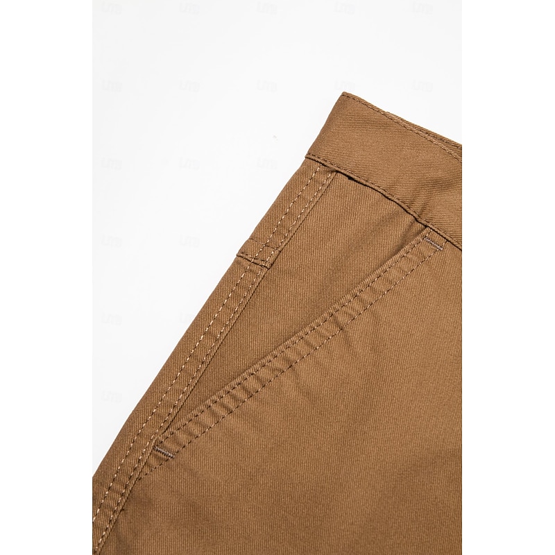 Men's Cargo Pants Cargo Trousers Tactical Pants Tactical Work Pants Multi Pocket Straight Leg Plain Full Length Tactical Black khaki Micro-elastic4