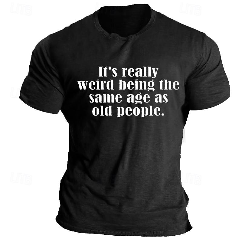 Quotes & Sayings Letter Print Black Blue Light Grey T shirt Tee Casual Style Men's 100% Cotton Graphic T Shirt Leisure Shirt Comfortable Tee Summer Fashion Designer Clothing M L XL XXL XXXL4