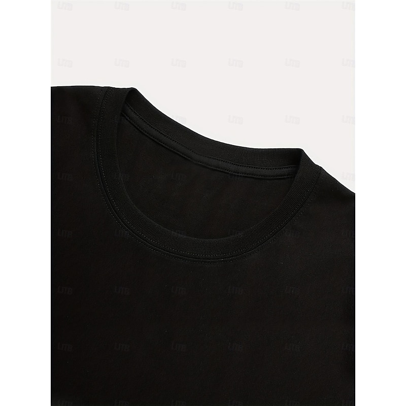 Women's T shirt Casual Funny Quote Crew Neck Black White Short Sleeve Letter Print Daily Leisure Comfortable Tops Regular Fit3