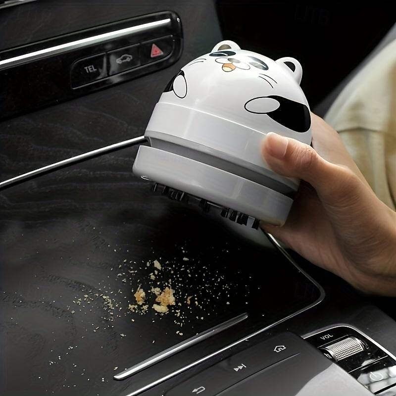Compact & Cute Table Vacuum Cleaner Cleaning Up Dust & Mess In Tight Spaces USB Charge Vacuum for Desk4