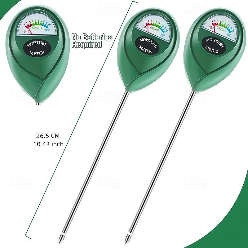 1pc Soil Moisture Meter, Soil Hygrometer For Plants, Soil Water Gauge Meter Indoor Outdoor, Soil Moisture Sensor For Garden, Lawn, Farm Plants Care2