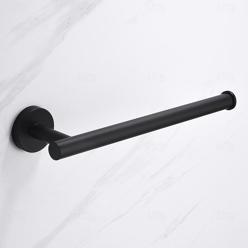 Matte Black Towel Rail Durable Wall Mounted Towel Rack Towel Bar Modern Stainless Steel for Bathroom Kithchen2