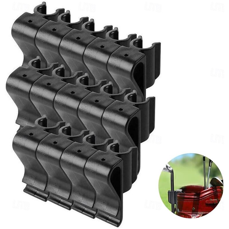 Golf Club Organiser Clips, 14 Piece Golf Club Clip Putter Clip for Golf Bag, Portable Golf Club Clip, Easy to Use Golf Bag Clip Organiser Ball Putter Accessories