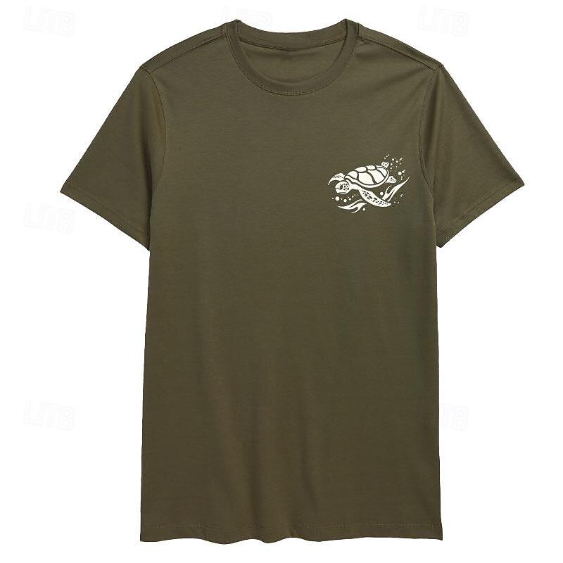Men's Short Sleeve Tribal Sea Turtle Graphic T-Shirt | Ocean Lifestyle Design4