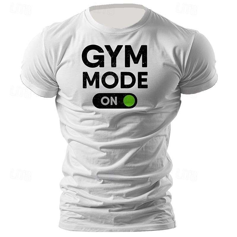 Men's Letter T Shirt Tee Top Cotton Short Sleeve Graphic Shirt Black White Light Blue Comfortable Tee Vacation Street Fashion Designer Clothing