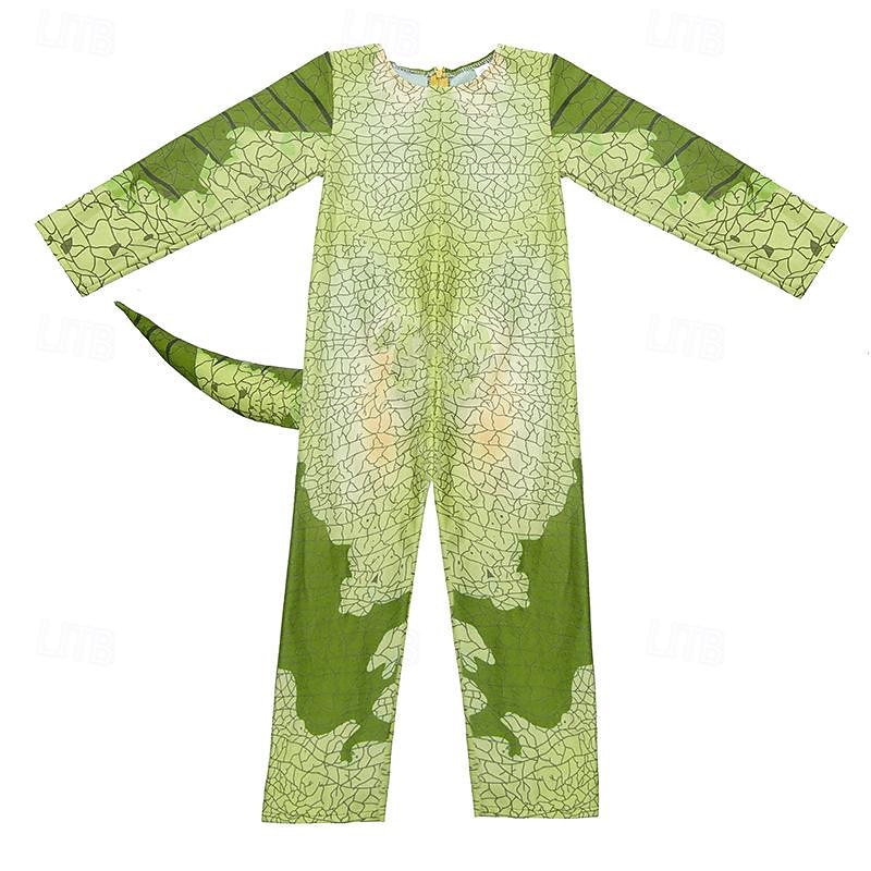 Dinosaur Halloween Cosplay Costume Masquerade Carnival Costume Cosplay Adults' Boys' Girls' Carnival Masquerade Party Masquerade Easy Halloween Costumes Dress Up3