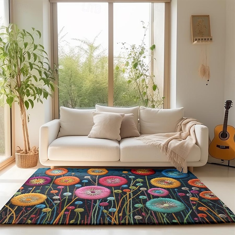 Deadlion Quilting Area Rug Kitchen Mat Non-Slip Oil Proof Floor Mat Livingroom Rug Indoor Outdoor Mat Bedroom Decor Bathroom Mat Entrance Rug Door Mat2