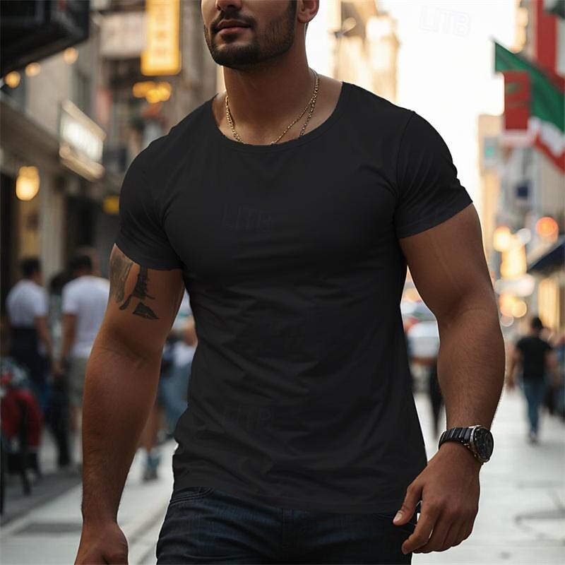 Patriotic T Shirts For Men Let's Go Taco T Shirt Short Sleeve T shirt 3D Print Crew Neck Shirt Fashion Daily Basic Street Casual Daily Black Blue Green Summer Spring All Seasons Clothing Apparel2