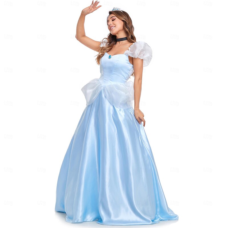 Cinderella Fairytale Princess Cosplay Costume Outfits Costume Cosplay Movie Cosplay for Women's Adults' Carnival Masquerade Bachelorette Party3