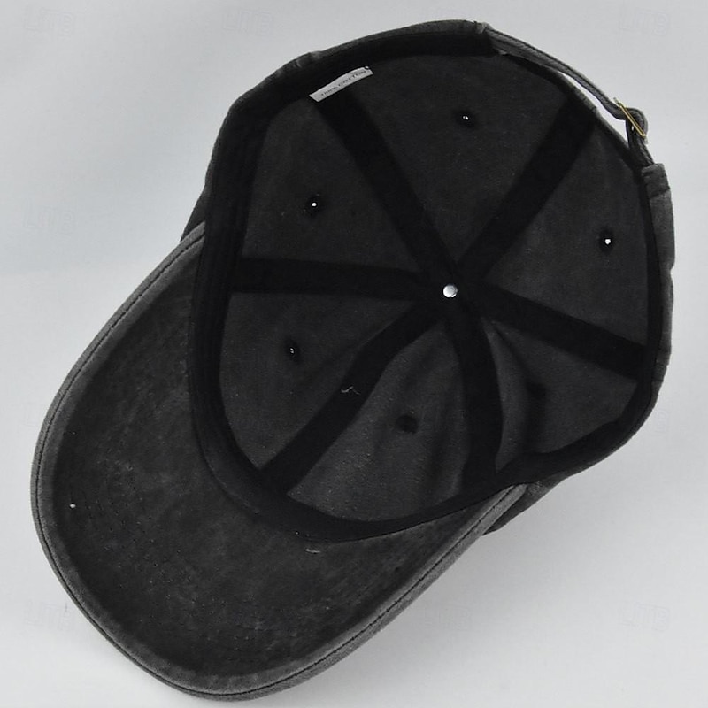 Men's Baseball Cap Sun Hat Black Wine Polyester Faith Letter Travel Beach Vacation Casual Plain Adjustable Fashion3