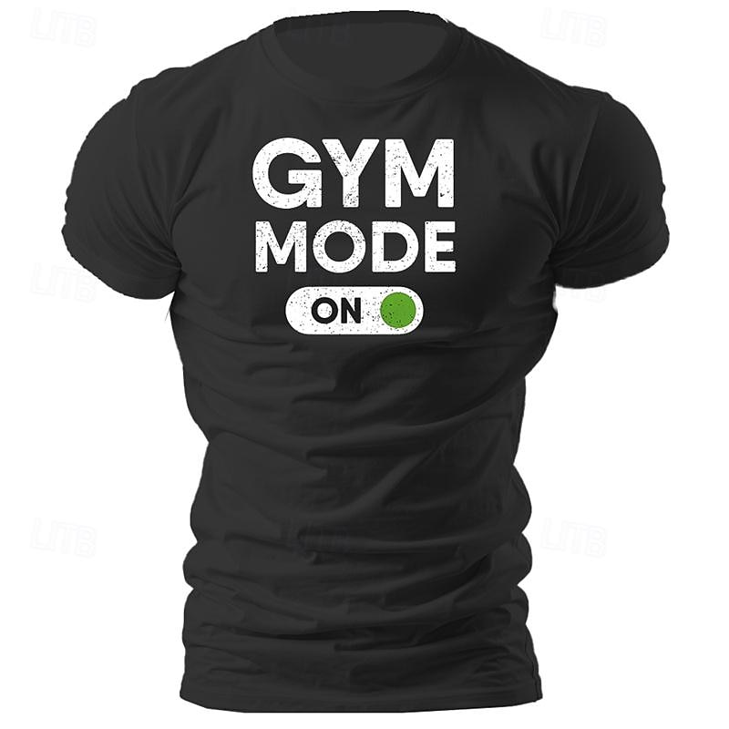 Men's Letter T Shirt Tee Top Cotton Short Sleeve Graphic Shirt Black White Light Blue Comfortable Tee Vacation Street Fashion Designer Clothing4