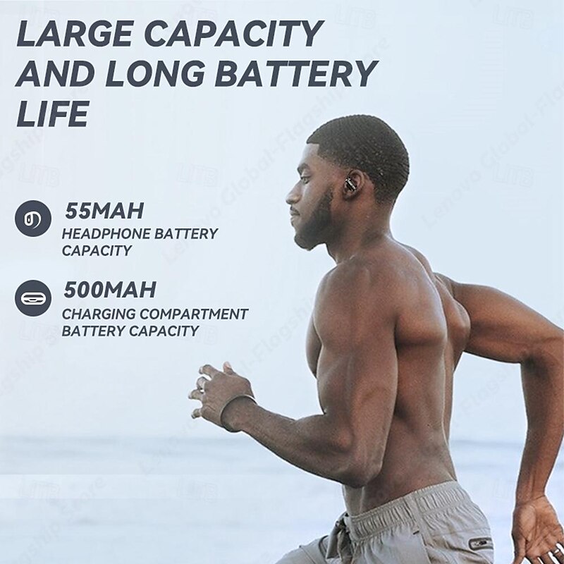 Lenovo xt80 new True Wireless Headphones TWS Earbuds In Ear Bluetooth 5.3 Sports Ergonomic Design Stereo for Apple Samsung Huawei Xiaomi MI  Fitness Outdoor Jogging Mobile Phone2