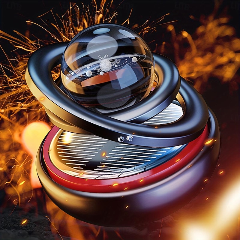 Planet Car Aromatherapy Perfume - Solar-Powered Car Air Freshener for Men - Long-Lasting Fragrance and Decorative Design3