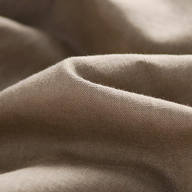 100% Linen Men's Linen Pants Trousers Summer Pants Pocket Drawstring Elastic Waist Plain Breathable Comfortable Daily Vacation Going out Classic Casual Navy Blue Light Grey4